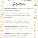 Tools to develop intuition