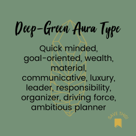 deep-green aura personality type description