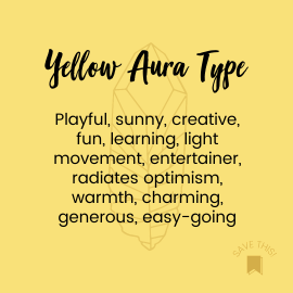 yellow aura personality type
