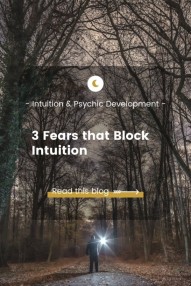 3 Fears that Block Intuition Blog - Man in dark forest