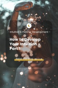 How to develop intuition Blog - woman with sparkles