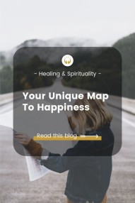 your unique map to happiness blog - woman looking at map